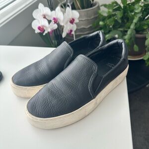 UGG Leather Slip‑On Shoes